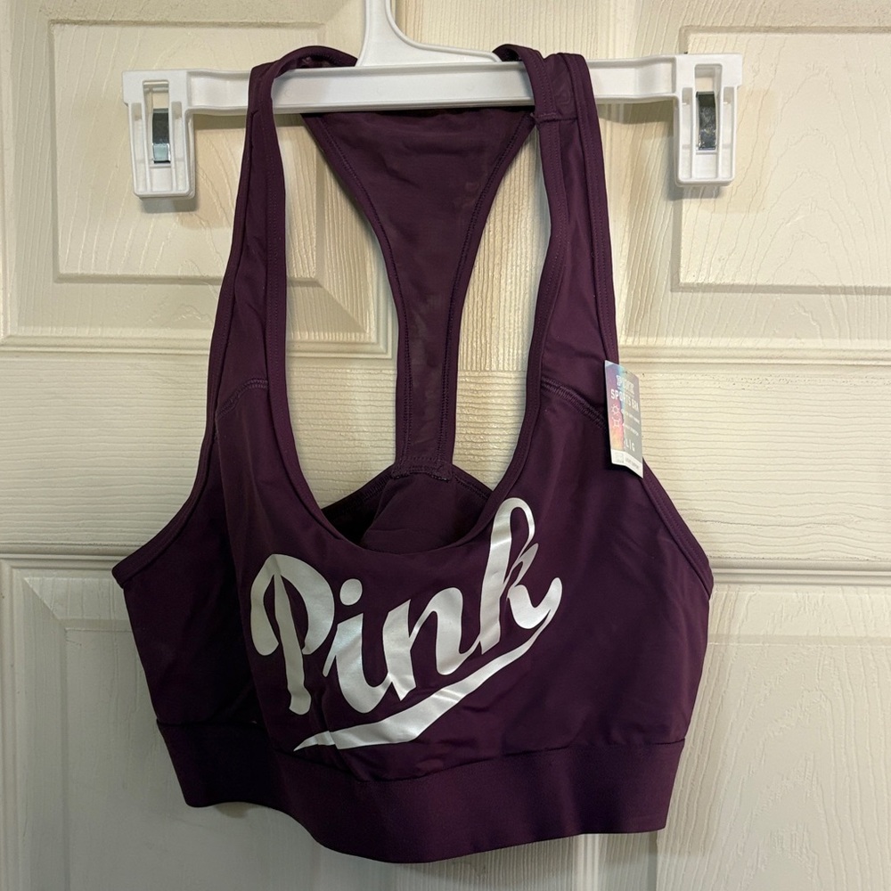 PINK Victoria's Secret Deep Purple Sports Bra